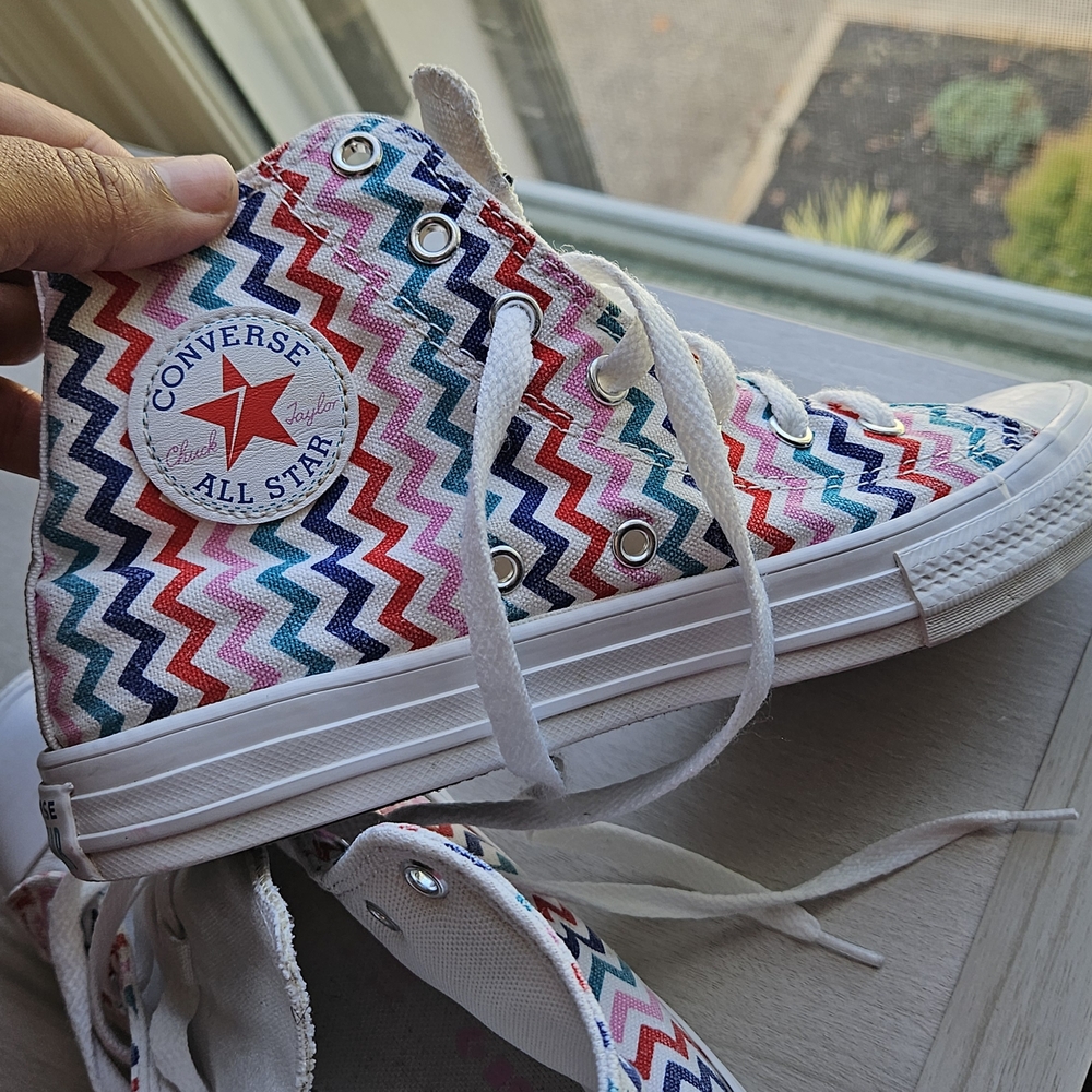 Converse Kids Zigzag High-Top Sneakers - Size 3
